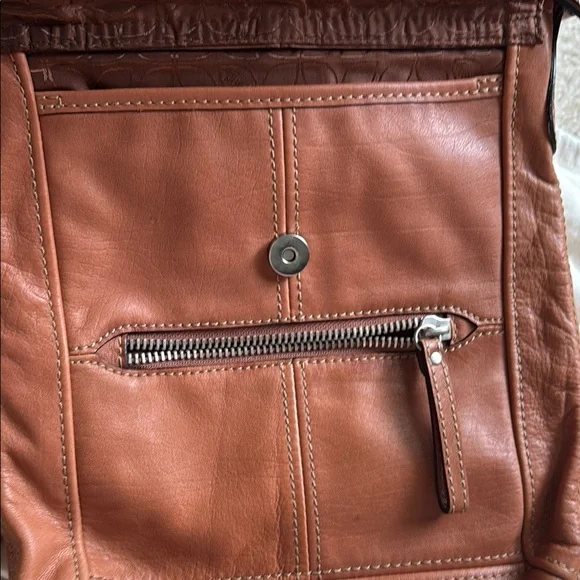 Fossil Brown Leather Crossbody Bag - Picture 8 of 8